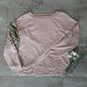 Maurices Pink Flora Sweater Top